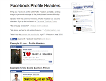 Tablet Screenshot of profileheaders.com